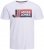 Jack & Jones Logan T-Shirt White - Magliette - Magliette Uomo Taglie Forti