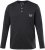 JP1880 T-Shirt Henley Long Sleeve Black TALL - ABBIGLIAMENTO UOMO MT-6XLT - Taglie Tall Uomo