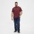 North Latitude T-Shirt O-Neck Bordeaux TALL - TALL T-shirts - T-Shirt per Uomini Alti