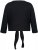 Ulla Popken Versatile Surplice Wrap Tie Hem Bolero Top Black - T-shirt - 