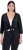 Ulla Popken Versatile Surplice Wrap Tie Hem Bolero Top Black - T-shirt - 