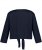 Ulla Popken Versatile Surplice Wrap Tie Hem Bolero Top Navy - T-shirt - 