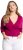 Ulla Popken Versatile Surplice Wrap Tie Hem Bolero Top Magnolia Red - T-shirt - 