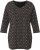Ulla Popken 3/4 Sleeve Geometric Graphic Tee Black - T-shirt - 