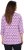 Ulla Popken Geometric Pattern 3/4 Sleeve Tee Amethyst - T-shirt stampate da donna - 
