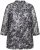 Ulla Popken Mesh Butterfly Wing Layered Tee Black - T-shirt - 