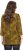 Ulla Popken Animal Print 3/4 Sleeve V-Neck Tee Neon Orange - T-shirt - 