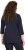 Ulla Popken Peace Love Life 3/4 Sleeve Graphic Tee Navy - T-shirt - 