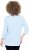 Ulla Popken Country Lettered 3/4 Sleeve Tee Soft Light Blue - T-shirt stampate da donna - 