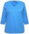 Ulla Popken Country Lettered 3/4 Sleeve Tee Teal Blue - T-shirt stampate da donna - 