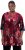 Ulla Popken Velvet Peacock Feather 3/4 Sleeve Tunic Blouse Wine Red - T-shirt - 
