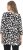 Ulla Popken Scribble Print Square Neck 3/4 Sleeve Tee Black - T-shirt stampate da donna - 
