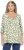 Ulla Popken Scribble Print Square Neck 3/4 Sleeve Tee Sage Green - T-shirt stampate da donna - 