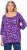 Ulla Popken Scribble Print Square Neck 3/4 Sleeve Tee Violet - T-shirt stampate da donna - 