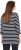 Ulla Popken Striped 3/4 Sleeve A-Line Tee Black - T-shirt - 