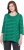 Ulla Popken Striped 3/4 Sleeve A-Line Tee Moss Green - T-shirt - 
