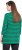 Ulla Popken Striped 3/4 Sleeve A-Line Tee Moss Green - T-shirt - 