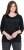 Ulla Popken SPRING Studded 3/4 Sleeve Tee Black - T-shirt - 