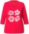 Ulla Popken Floral Graphic V-Neck Tee Lychee - T-shirt stampate da donna - 