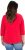 Ulla Popken Floral Graphic V-Neck Tee Lychee - T-shirt stampate da donna - 