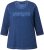 Ulla Popken UNIQUE Embroidered 3/4 Sleeve Tee Ink Blue - T-shirt - 