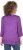 Ulla Popken UNIQUE Embroidered 3/4 Sleeve Tee Purple - T-shirt - 