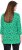 Ulla Popken Graphic Flower A-Line 3/4 Sleeve Tee Moss Green - T-shirt - 