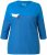 Ulla Popken Paper Boat Print 3/4 Sleeve Tee Pacific Blue - T-shirt stampate da donna - 