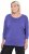 Ulla Popken Quick Drying Batwing Sleeve Tee Blueberry - T-shirt stampate da donna - 