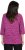 Ulla Popken Pleated Floral Print 3/4 Sleeve Tee Raspberry - T-shirt stampate da donna - 