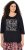 Ulla Popken Timeless Love 3/4 Sleeve Graphic Tee - T-shirt - 