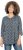 Ulla Popken Graphic Print Pleated 3/4 Sleeve Tee Atlantic Blue - T-shirt - 