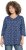 Ulla Popken Graphic Print Pleated 3/4 Sleeve Tee Blue - T-shirt - 