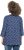 Ulla Popken Graphic Print Pleated 3/4 Sleeve Tee Blue - T-shirt - 