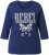 Ulla Popken Rebel 3/4 Sleeve Graphic Tee Ink Blue - T-shirt - 