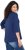 Ulla Popken Rebel 3/4 Sleeve Graphic Tee Ink Blue - T-shirt - 