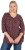 Ulla Popken Gingerbread Print 3/4 Sleeve Tee Plum - T-shirt - 