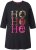 Ulla Popken Ho Ho Ho 3/4 Sleeve Graphic Tunic Tee Black - T-shirt - 