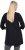 Ulla Popken Ho Ho Ho 3/4 Sleeve Graphic Tunic Tee Black - T-shirt - 