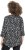 Ulla Popken Ribbon Print 3/4 Sleeve Asymmetric Tee Black - T-shirt stampate da donna - 