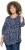 Ulla Popken Ribbon Print 3/4 Sleeve Asymmetric Tee Navy - T-shirt stampate da donna - 