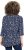 Ulla Popken Ribbon Print 3/4 Sleeve Asymmetric Tee Navy - T-shirt stampate da donna - 