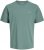 Jack & Jones College Logo Crew Neck T-Shirt Turquoise - Magliette - Magliette Uomo Taglie Forti