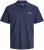 Jack & Jones College Logo Short Sleeve Polo Shirt Blue - Polo - Polo Uomo Taglie Forti