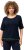 Ulla Popken Classic Fit Half-Sleeve Crew Neck T-shirt With Hem Inscription Navy Blue - T-shirt stampate da donna - 
