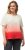 Ulla Popken Dip Dyed Short Sleeve Logo Tee Off-White - T-shirt stampate da donna - 