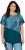Ulla Popken Quick Drying Geometric Print Short Sleeve Tee Dark Petrol - T-shirt stampate da donna - 