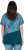 Ulla Popken Quick Drying Geometric Print Short Sleeve Tee Dark Petrol - T-shirt stampate da donna - 