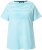 Ulla Popken Palm Tree Embroidered Tee Deep Aqua - T-shirt stampate da donna - 