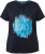 Ulla Popken BISOUS Short Sleeve Graphic Tee Navy Blue - T-shirt stampate da donna - 